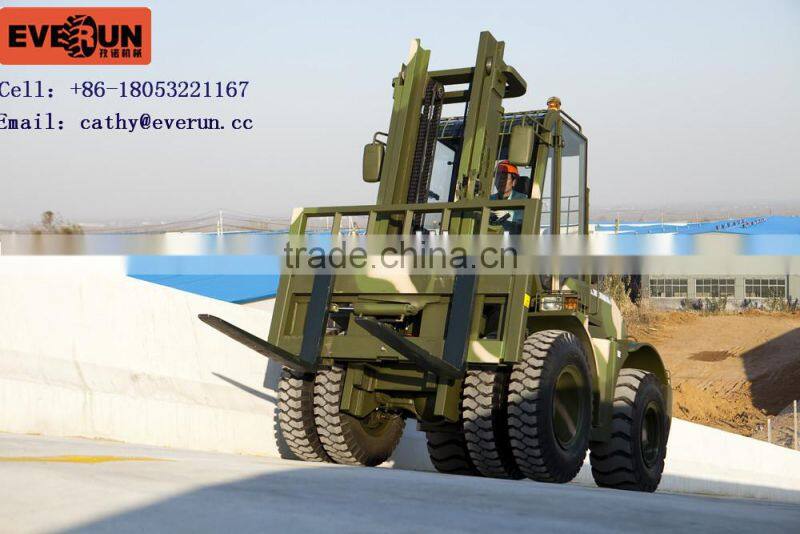 Everun 4X4 Rough Terrain Diesel Forklift 5 tons with Cummins Engine(ER5000)