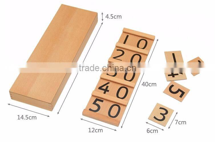 Wooden Mathematics teaching aid montessori Segen board