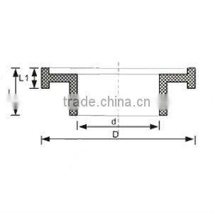 PVC-U plastic leak proof ring DIN fittings/PVC fittings/plastic fittings/leak proof ring