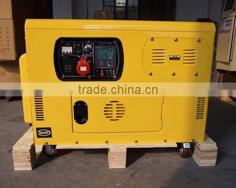 220V air cooled single phase 8kva silent diesel generator