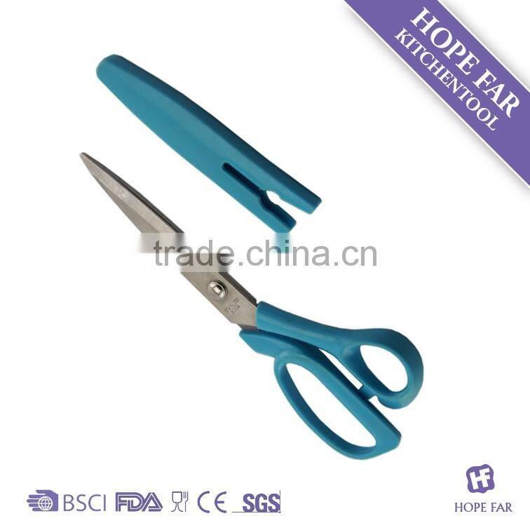 K718 Stainless steel household shear scissors with plastic sheath