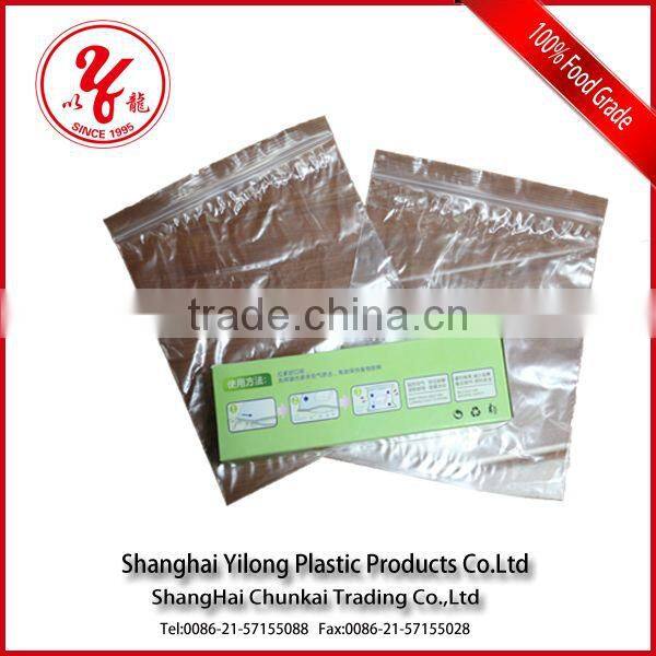 heat seal resealable plastic bags for food