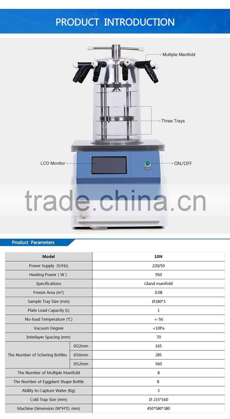 High Efficiency Lyophilizer/Lab Freeze Dryer