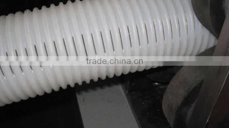 PVC PP PE plastic corrugated pipe slotter machine
