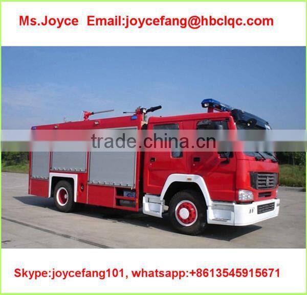 4*2,266hp Howo Water Foam Fire Fighter Truck