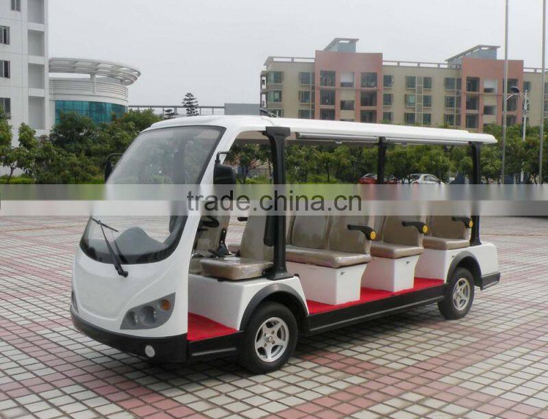 Latest 4 wheels battery powered sightseeing car electric golf cart bus