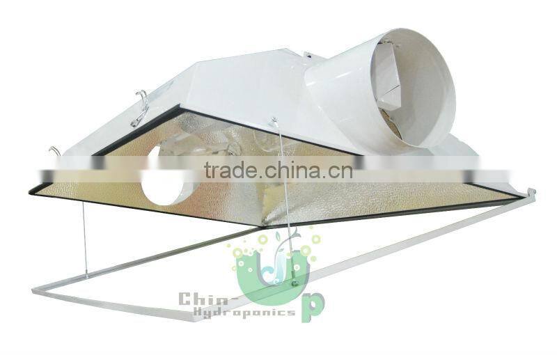 2016 new design greenhouse dual reflector/ indoor grow light air cooled tube lamp cover/Dual bulbs