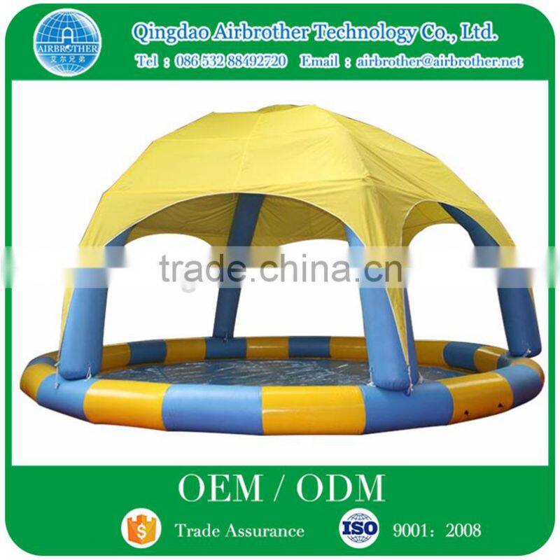 Folding Inflatable Outdoor Above Grand Swimming Pool with Dome Tent