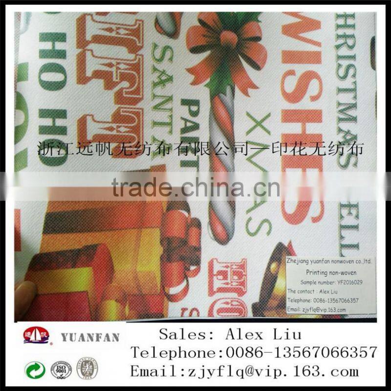 nonwoven fabric printed / printing nonwoven fabric made in china zhejiang