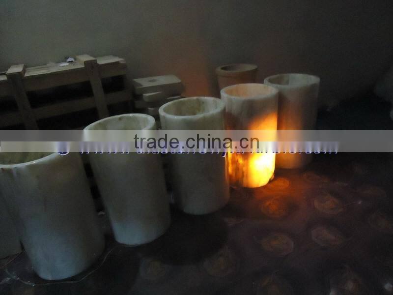 Amazing New Style BACKLIT ONYX PEDESTALS SINKS