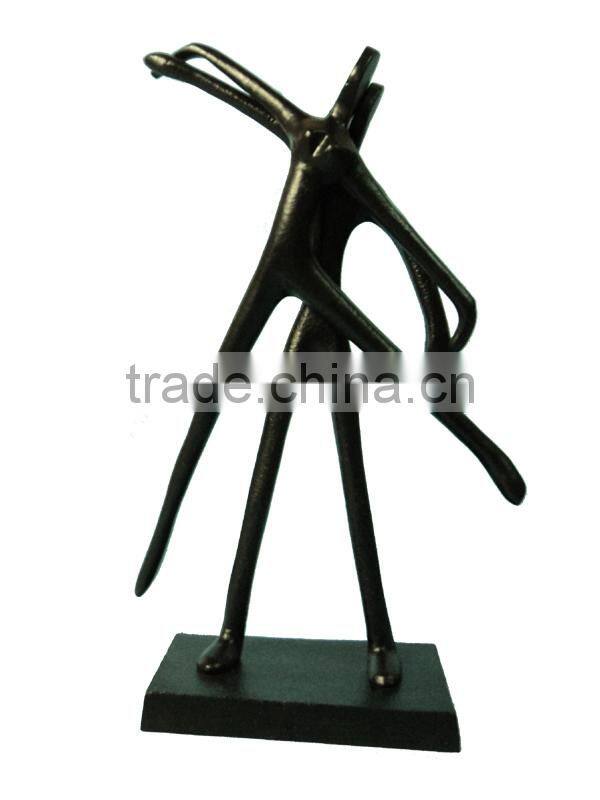 Bright Finish Solo Dancing Figurine Aluminum Home Decoration Figurine
