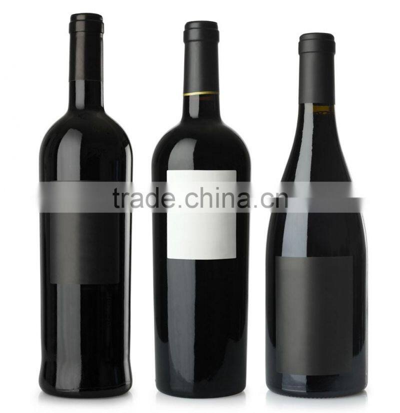 750ml Empty Vodka Black Glass Wine Bottles for Olive Oil Wholesale