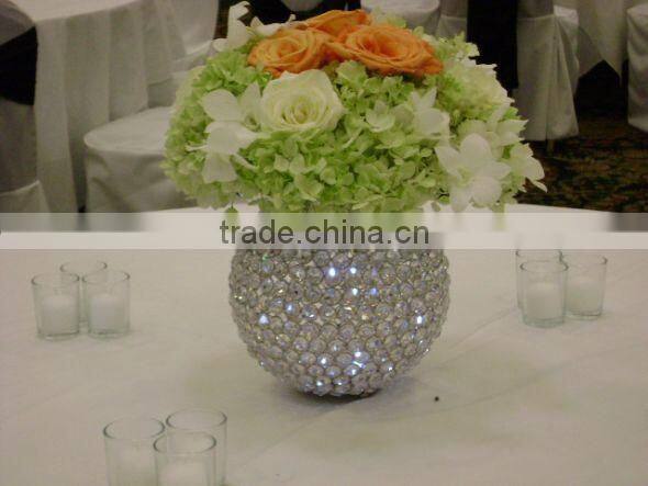 metal Flower vase brown