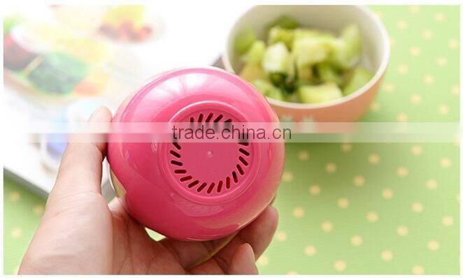 CY046 Apple Shape Plastic Fruit Forks Set with Stand Container Dessert Salad Forks for Kitchen Table Accessories