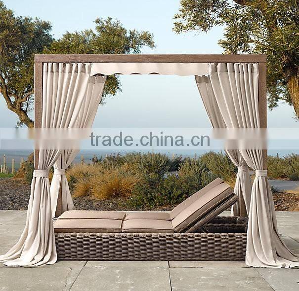 2017 Sigma trade assurance all weather pe rattan tanning poolside sunbed