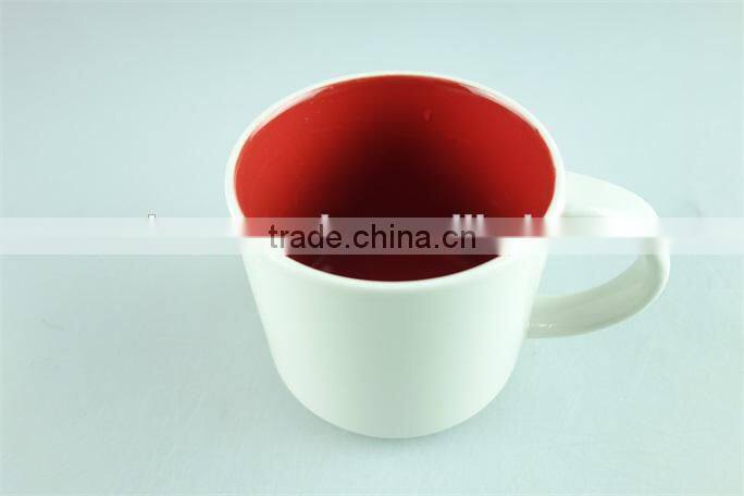 inside color glazed ceramic coffee mugs with cheap price in stock for wholesale