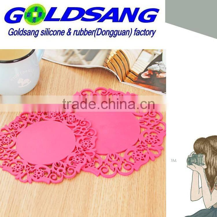 colorful silicone cup mat/household product
