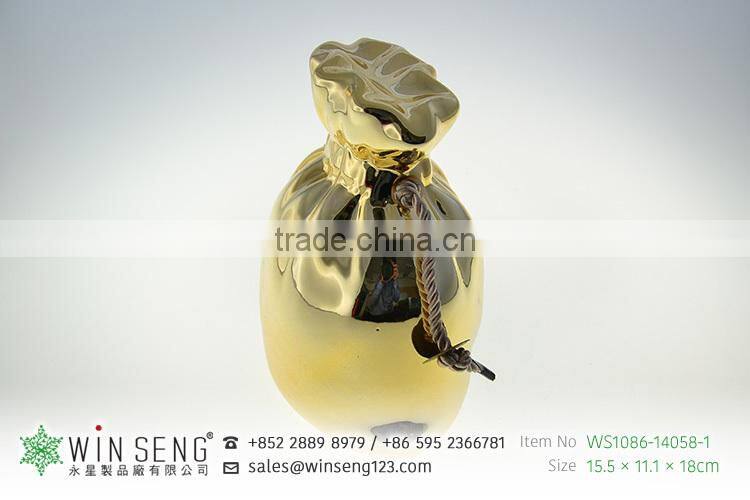 cheap bag shaped ceramic animal piggy bank for sale