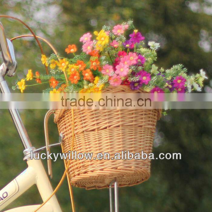 cheap wicker bike basket factory supply