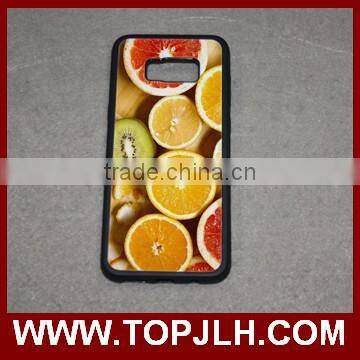 Logo printing mobile phone sublimation case for samsung S8 phone case wholesale