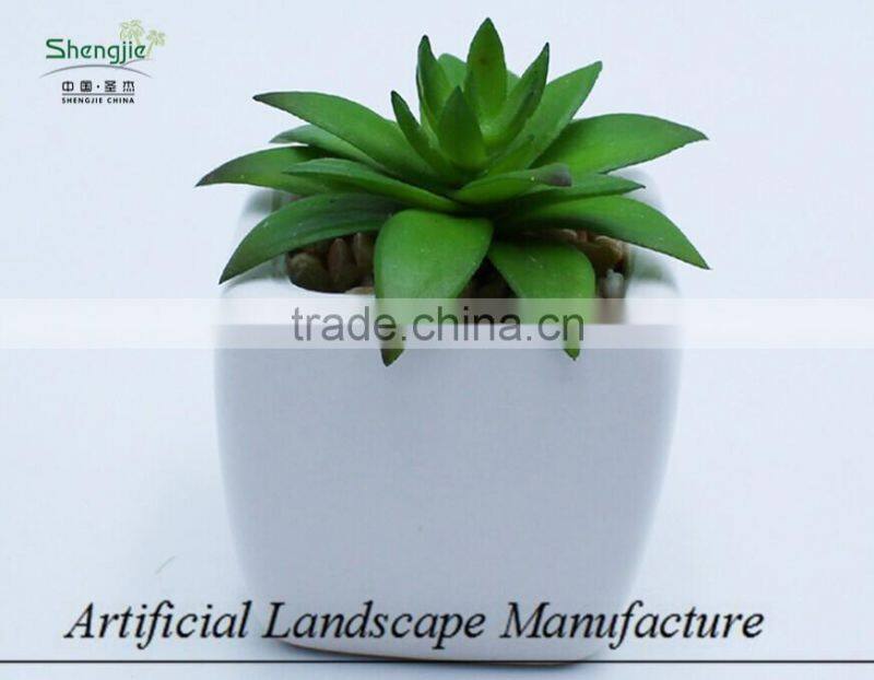 artificial green mini plants for office decoration