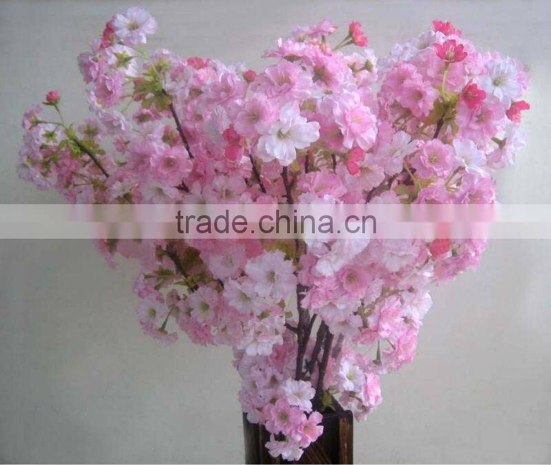 BLS020-4 GNW artificial cherry blossom branch 5ft pink color for home decoration