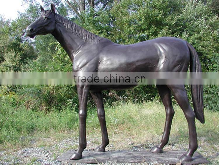 Large garden animal metal statue arabian horse sculpture bronze