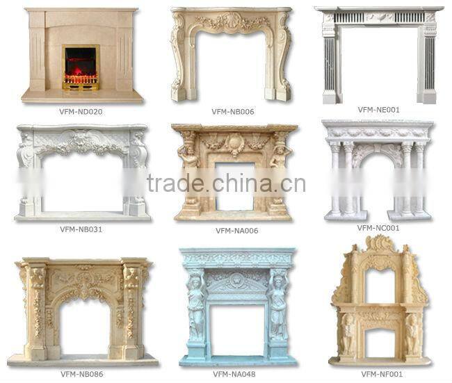 2015 contemporary home decor marble wood burning fireplace mantel
