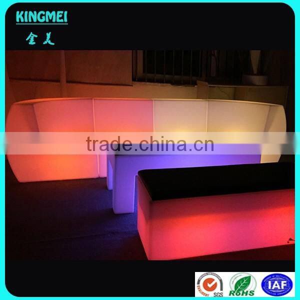 Cool luminous bar counter furniture plastic led bar counter