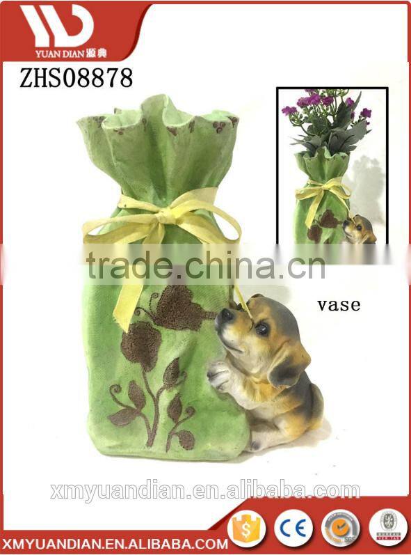 Western Style Modern Garden Craft Green Color Vase Flower