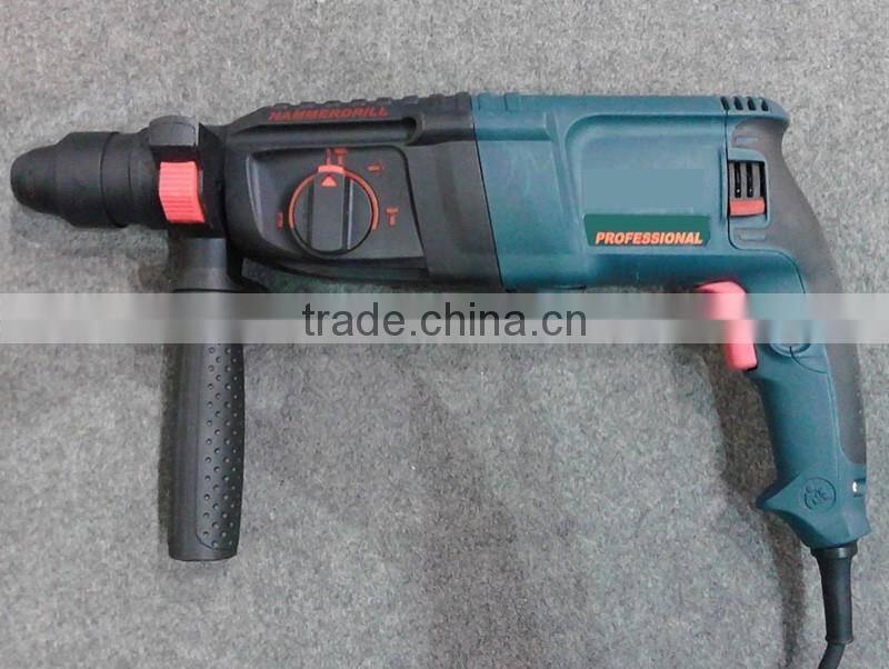 26mm 800w 3 Function SDS-PLUS Chiseling Drilling Rotary Hammer Machine Portable Electric Craft Hammer Drill With Fast Chuck