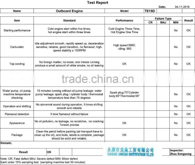 mini boat engine 4 stroke 6hp CE and EPA approval