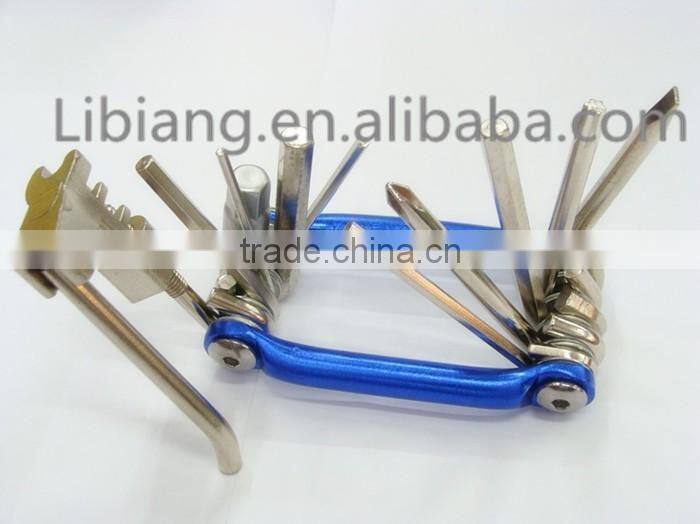 Professional portable multifunction bicycle repair tools with three color
