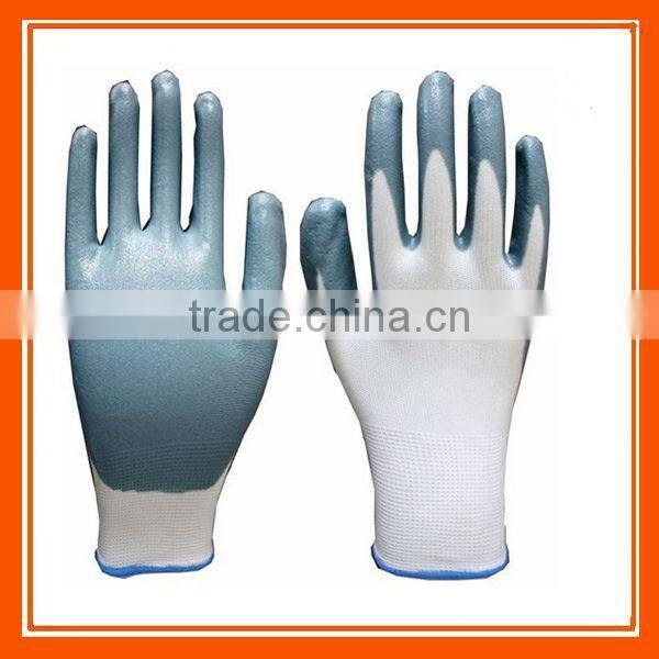 Nylon Knitted Garden Work Nitrile Coated Gloves ZMR778