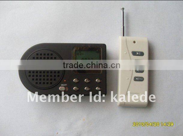 Hunting bird caller with remote control
