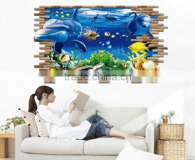 Removable Self Adhesive 3D Wall paper , Wall sticker for Kids