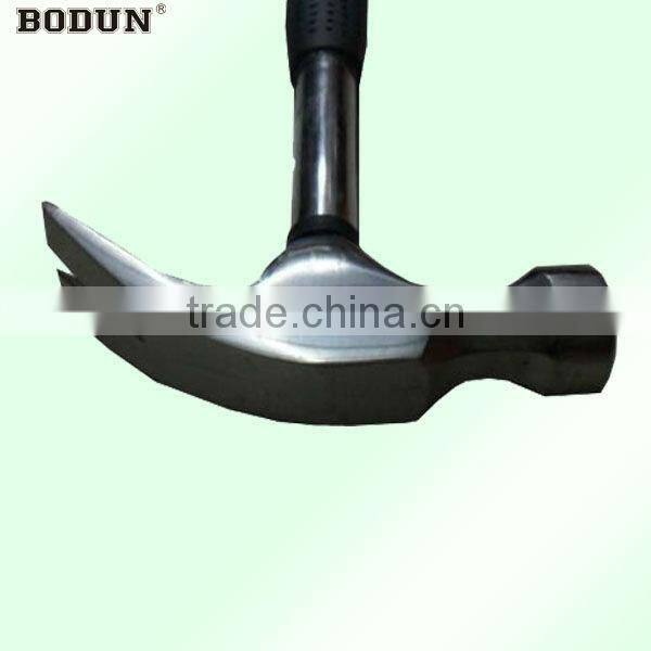 H1037 Polished all steel handle claw hammer