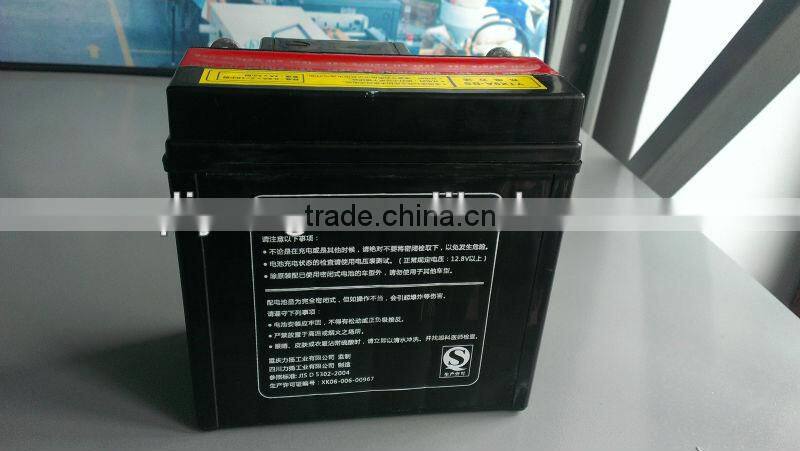 Germany Supplier two wheel Battery/yuasa Motorcycle Parts/ (12V 4AH)With Low Price/ Dry battery