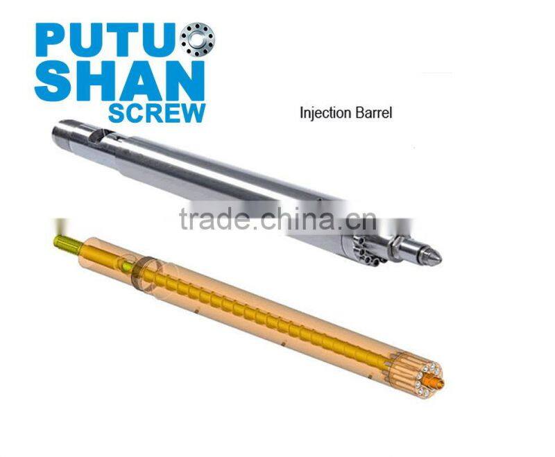 Nitriding injection single screw and barrel for plastic injectoin moulding machine