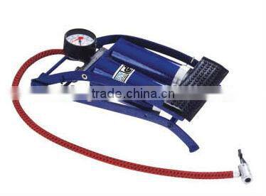 New Style Twin Double Barrel Cylinder Air Inflator Foot Pump Car Van Bicycle Bike Tyre