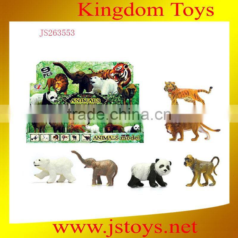 high quanlity jungle animal plastic toy in china