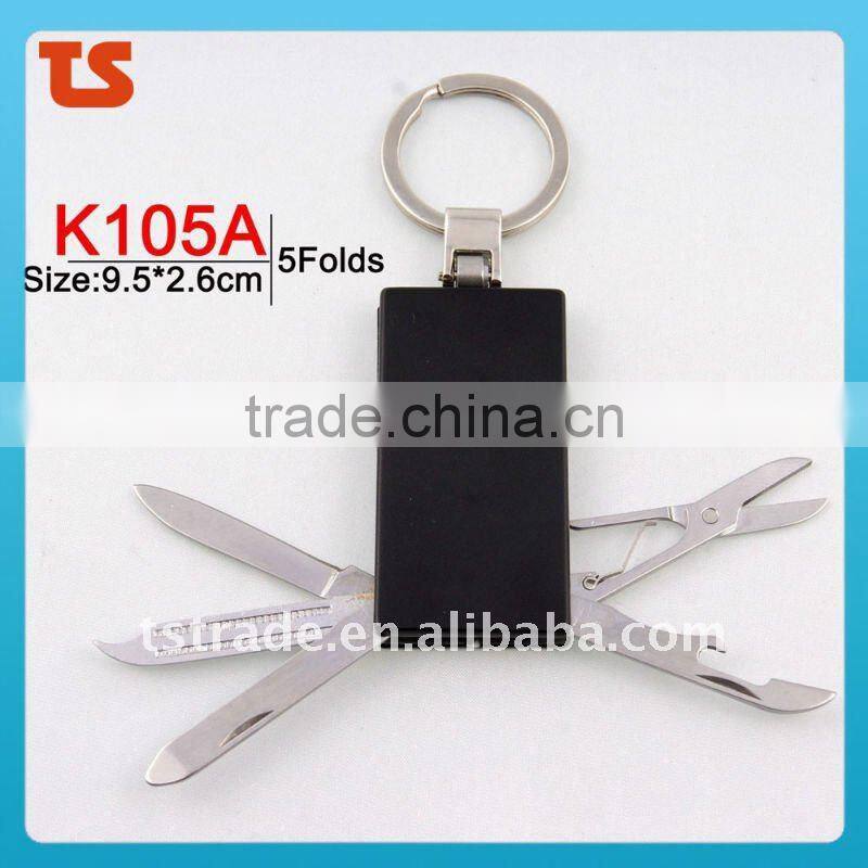 2014 Mini Multi Cute design LED metal utility keychain gift knife K404A