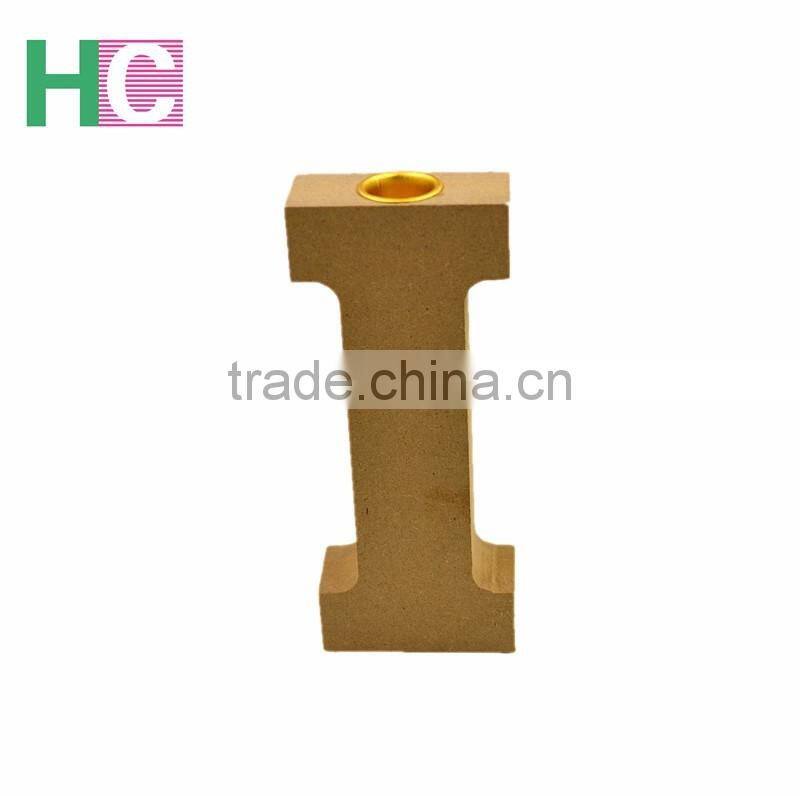 2017 Wood Letter Shape Desktop Candle Holders