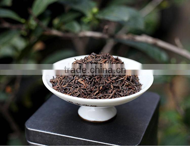 Wholesale mellow taste weight lose loose puerh tea highly welcomed detox tea Yunnan famous ripe royal puer tea