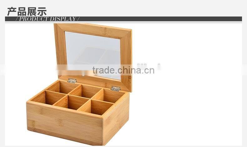 hot sell FSC bamboo tea box