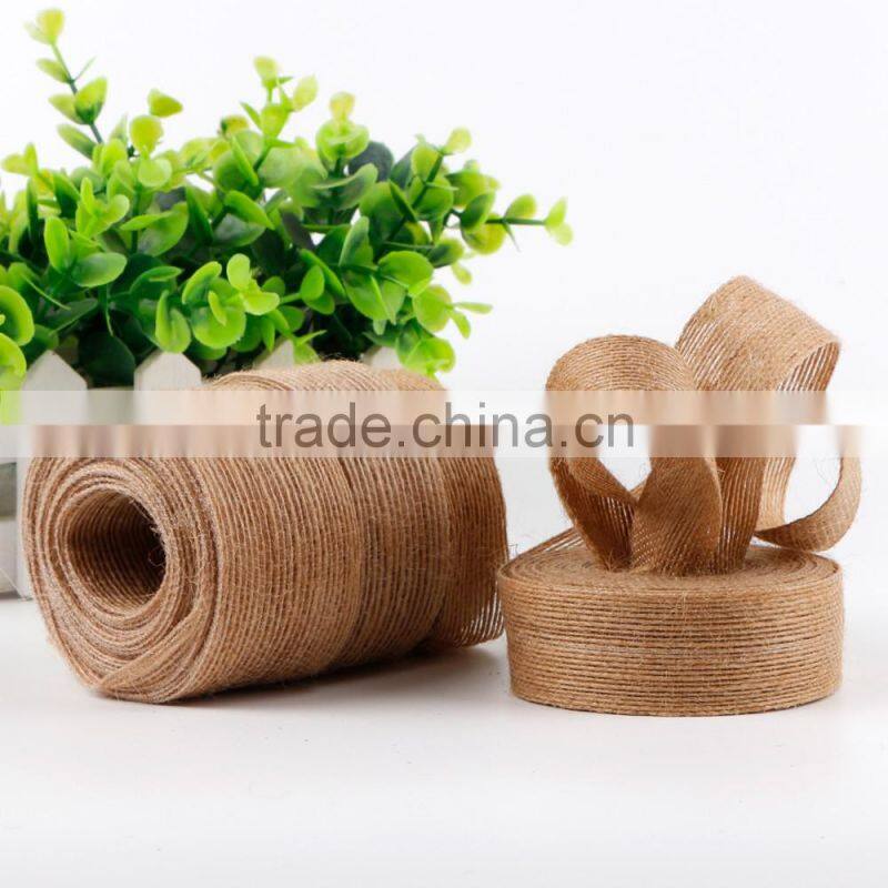 Eco -Friendly Nature jute burlap ribbon wholesale