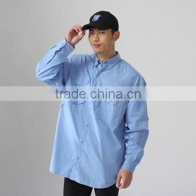 2017 mens shirt cotton custom fishing shirts custom-made