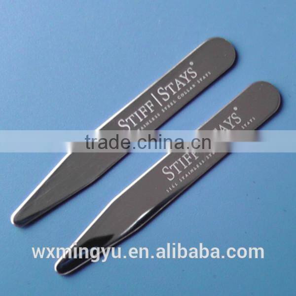 Custom Polished Shirt Stainless Steel Metal Collar Stays Wholesale