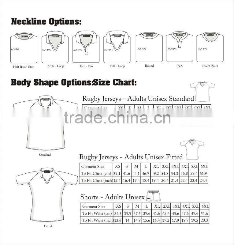 Custom cotton rugby jersey,Custom make costume rugby football wear