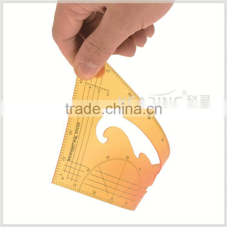 Kearing brand, plastic triangle scale ruler, with 1/4 &1/5 size normal printed, economical scale ruler # 8545B